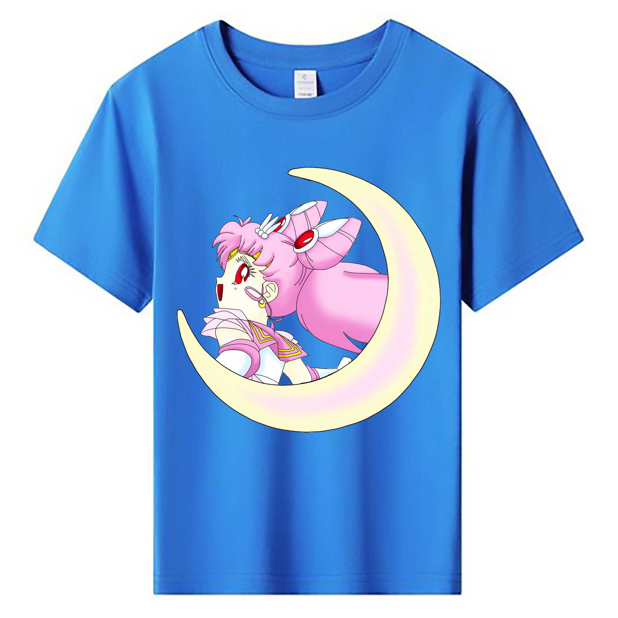 （画像用） 美少女戦士セーラームーン ちびうさ Sailor Moon Chibiusa Tsukino Usagi Small Lady Serenity 綿100％キッズTシャツ（フロントプリント）